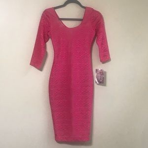 Pink Fitted Dress